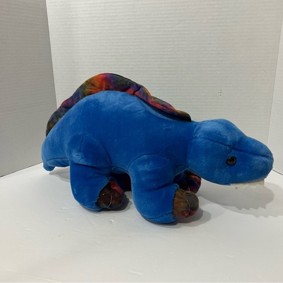 Vintage 1992 A&A Plush Inc. Blue Dinosaur Stuffed Toy 18” - Picture 5 of 7
